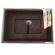 Caixa Porta Pendrive Premium Tampa Acrílica - Marrom