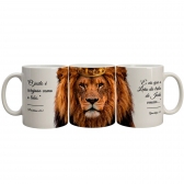 Caneca Leao de Juda Crista Jesus Golpel 325ml