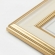 Porta-Retrato de Mesa Gold Elite 10x15 - Dourado com Branco