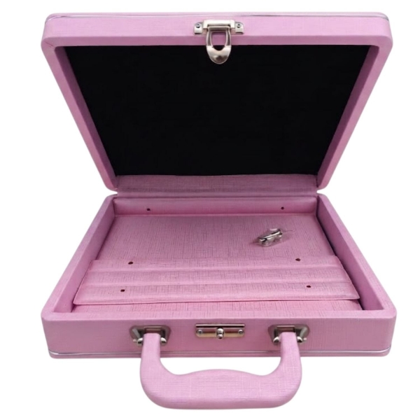 Estojo com Álbum 15x21 ou 20x25 Rosa Montável Linha Quality