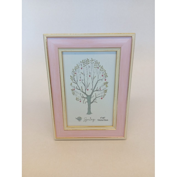 Porta-Retrato de Mesa Soft Pink & Gold 10x15