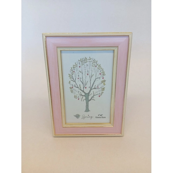 Porta Retrato de Mesa Soft Pink & Gold 10x15