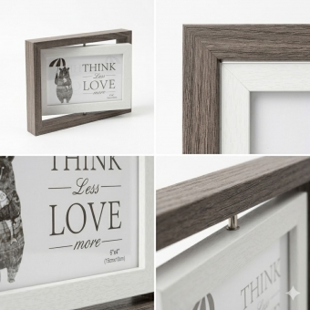 Porta-Retrato Giratório Duo Frame