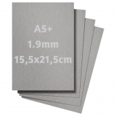 Papelão Cinza Holler 1.9mm 50 Pc 15,5x21,5 Capa Encardenação