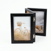 Porta-Retrato Triplo Articulado Wood Trio 10x15